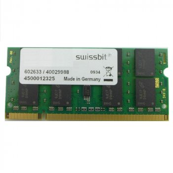 Модуль пам'яті Swissbit DDR2 2Gb 800 MHz Sodimm (MEN02G64D2BE2MT-25R) ((MEN02G64D2BE2MT-25R)) Б/в