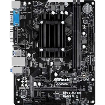 Материнська плата AsRock QC6000M (Integrated CPU, Micro-ATX)