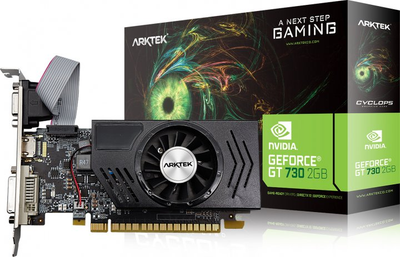 Відеокарта Arktek GT730 2Gb (AKN730D3S2GL1) (GDDR3, 128 bit, PCI-E 3.0 x16)