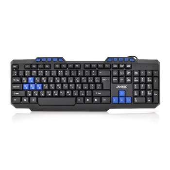 Клавіатура Jedel K518, USB, (Eng/Рус), (435х130х21 мм) Black, 112к (ZDL-K518)