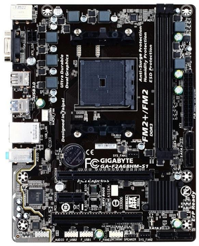 Материнська плата Gigabyte GA-F2A68HM-S1 (GA-F2A68HM-S1) (sFM2+, AMD A68H, Micro-ATX) Б/в