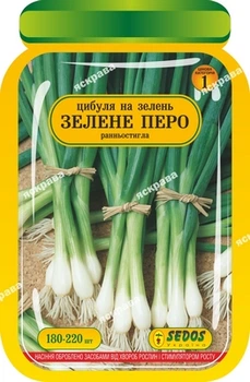 Насіння Яскрава Цибуля на зелень Зелене Перо 180-220 шт (29364)