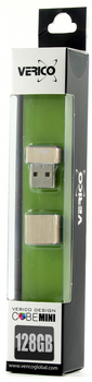 Флеш память USB Verico 128Gb MiniCube Gold (1UDOV-M7GDC3-NN)