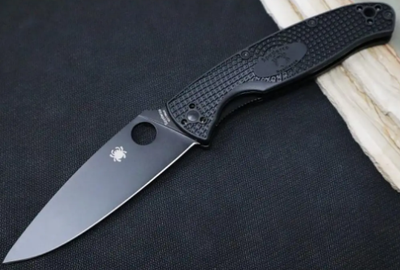 Ніж Spyderco Resilience Black Blade FRN