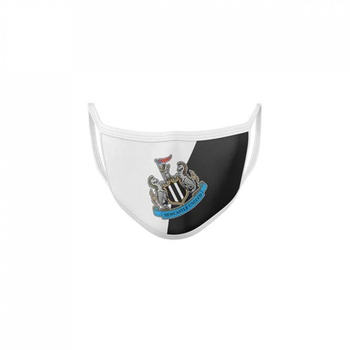 Маска для обличчя NUFC Crest Face Mask Unisex Juniors Black/White, Універсальний