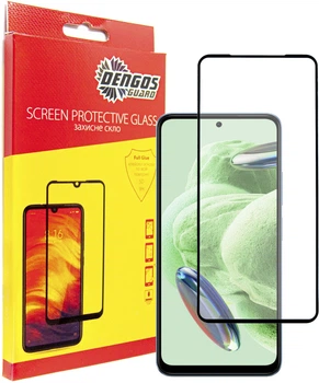 Защитное стекло для смартфона Xiaomi Redmi Note 12 5G DENGOS Black (TGFG-308)