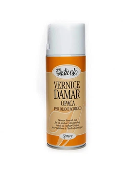 Лак-спрей дамарний Damar lucida spray, матовий, 400 мл, Divolo