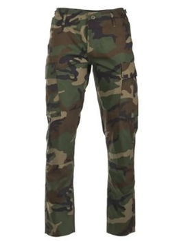 Тактичні штани Mil-Tec Teesar RipStop BDU Slim Fit woodland 11853120 L