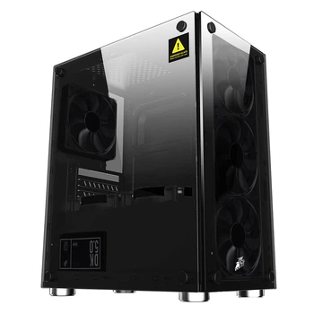 Корпус 1stPlayer X2-3B1 Black без БП