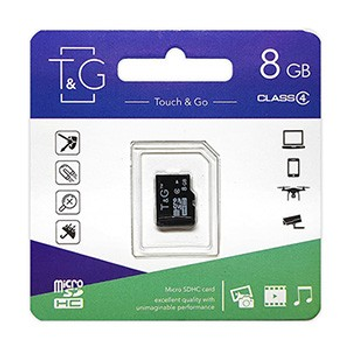 Карта памяти MicroSDHC 8GB Class 4 T&G (TG-8GBSDCL4-00)