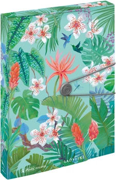 Папка-бокс на гумці Herlitz Ladylike А4 4 см Jungle (50044085)