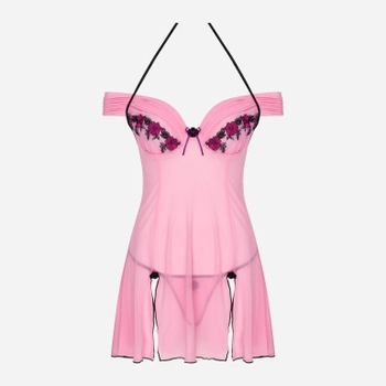 Komplet erotyczny (halka + figi stringi) LivCo Corsetti Fashion Chameli LC 13425 XL Pink (5907699449408)