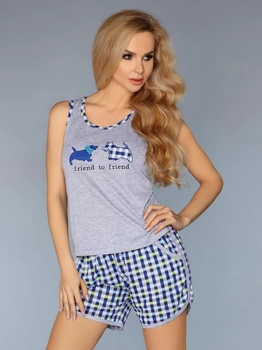 Piżama (koszula + spodenki) CoFashion 720 XL Niebieski (5902431643427)
