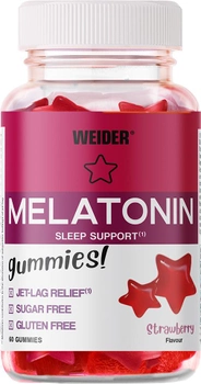 Харчова добавка Weider Melatonin Up 60 жувальних таблеток Полуниця (8414192346716)