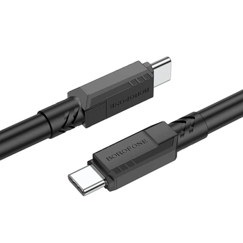 Кабель BOROFONE BX81 Type-C - Type-C (60W) (1M) Чорний