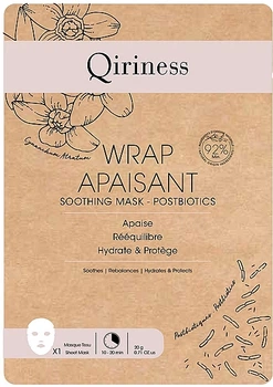 Заспокійлива маска з пробіотиками для обличчя - Qiriness Wrap Apaisant Soothing Mask-Postbiotics 20g (1225716-132457)
