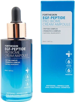 Омолаживающая пептидная крем-сыворотка для лица - Fortheskin EGF-Peptide Pro Biome Cream Ampoule 50ml (1177568-118928)