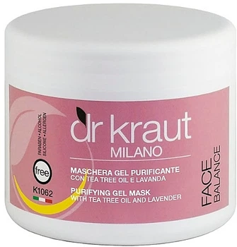 Очищаюча маска для обличчя з маслом чайного дерева і лавандою - Dr.Kraut Purifying Gel Mask 500ml (1169851-108721)