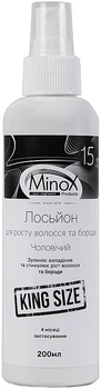 Лосьон-спрей для роста волос и бороды - MinoX Minoxidil 15% King Size 200ml (1146520-107192)