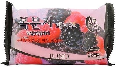 Мило з ефектом пілінгу "Малина" - Juno Rasberry Peeling Soap 150g (150g) (1019489-1350800-2)