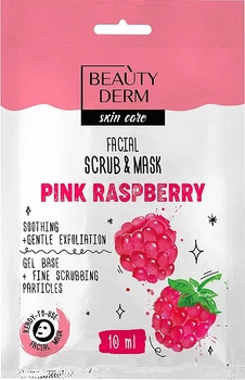 Маска-скраб для лица "Pink Raspberry" - Beauty Derm Facial Scrub & Mask 10ml (1229628-133138)