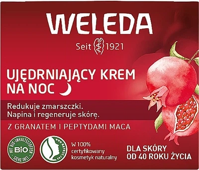 Укрепляющий ночной крем с гранатом и пептидами мака - Weleda Pomegranate & Poppy Peptide Firming Night Cream 40ml (1195766-120742)
