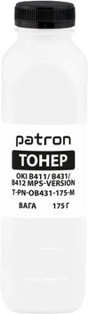 Тонер Patron Oki B411 MPS-версия 175 г Black (PN-OB431-175-MPS)