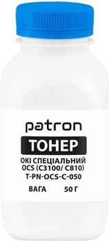 Тонер Patron Oki специальный OCS 50 г Cyan (PN-OCS-C-050)