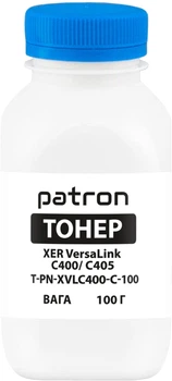 Тонер совместимый Patron для Xerox VersaLink C400/C405 100 г Cyan (PN-XVLC400-C-100)
