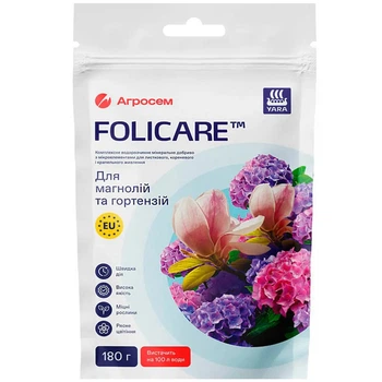 Удобрение Yara Folicare для магнолий, гортензий 180 г