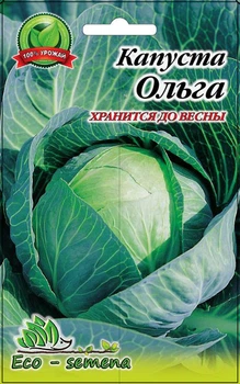 Насіння капуста Ольга для зберігання 1 г