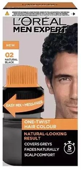 Farba do włosów L'Oreal Paris Men Expert One-Twist Haircolor 02 Natural Black 50 ml (3600524000639)