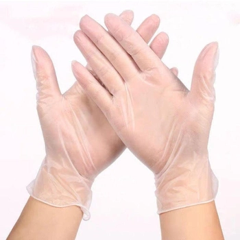 Виниловые перчатки для салонов красоты без пудры Ех Л