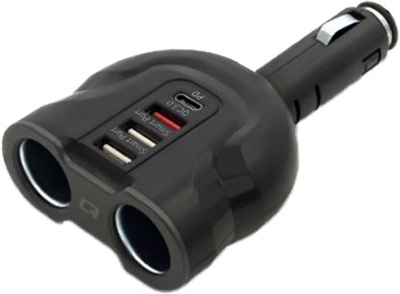 Автомобільний зарядний пристрій Qoltec Car Charger (50641) Black