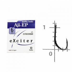 Гачок eXciter model Aji - EP № 6 (10 hooks)