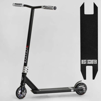 Трюковий самокат Best Scooter HOP HIC-система, пеги, колеса 120 мм сріблястий