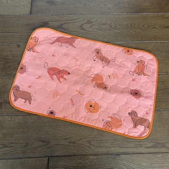 Многоразовая пеленка для детей Pelushka Funny Dogs Pink 40х60 см