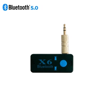 Блютуз адаптер в машину Wireless Receiver X-6 Bluetooth AUX ресивер в авто (1010100-Black)