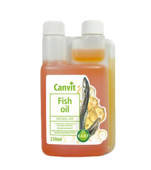 Пищевая добавка для собак и кошек Canvit Fish Oil с рыбьим жиром 250 мл