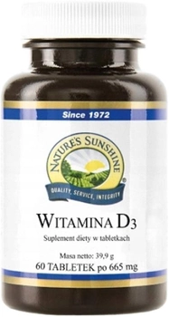 Suplement diety Nature's Sunshine Witamina D3 665 mg 60 tabletek (620011550517)