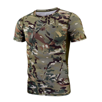 Тактическая футболка с коротким рукавом A159 Camouflage CP 2XL