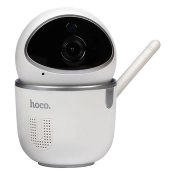 Смарт камера Hoco DI10 Wi-Fi (беспроводная, MicroSD, с датчиком, с микрофоном для видеонаблюдения, радио няня) - Белый