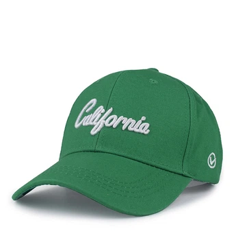 Стильна кепка бейсболка унісекс декор вишивка California колір зелений (55-60)