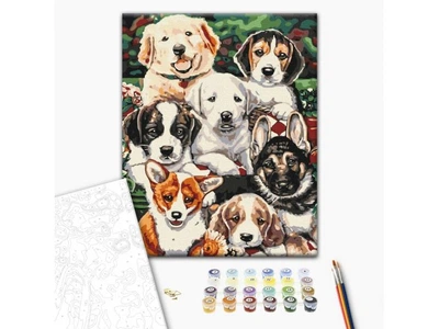 Картина по номерам Щенки, Brushme (40х50 см), BS5544