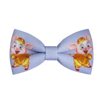 Бабочка Bow Tie House с китайской свинкой 2019 - новогодняя сиреневая 10130