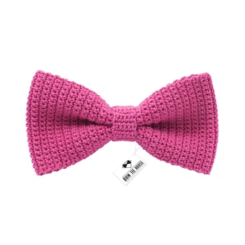 Метелик Bow Tie House в'язаний гачком рожевий 09867