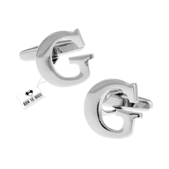 Запонки Bow Tie House металические с буквой G 06825