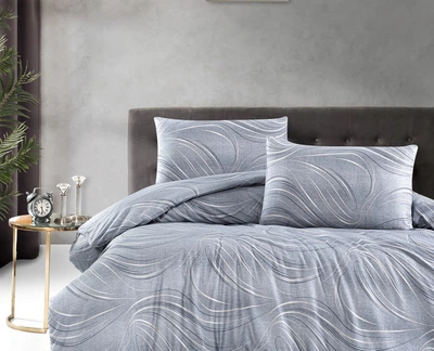 Постельное белье First Choice Homesko Ranforce 160 х 220 см Donis Grey