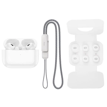 Бездротові навушники Hoco EW49 TWS Bluetooth 5.3 з мікрофоном, бездротовим заряджанням, вакуумні, білі