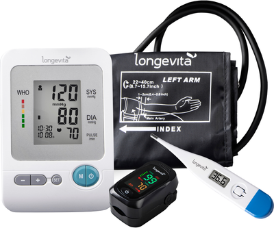 Набір LONGEVITA All Control (тонометр+термометр+пульсоксиметр) 6892300